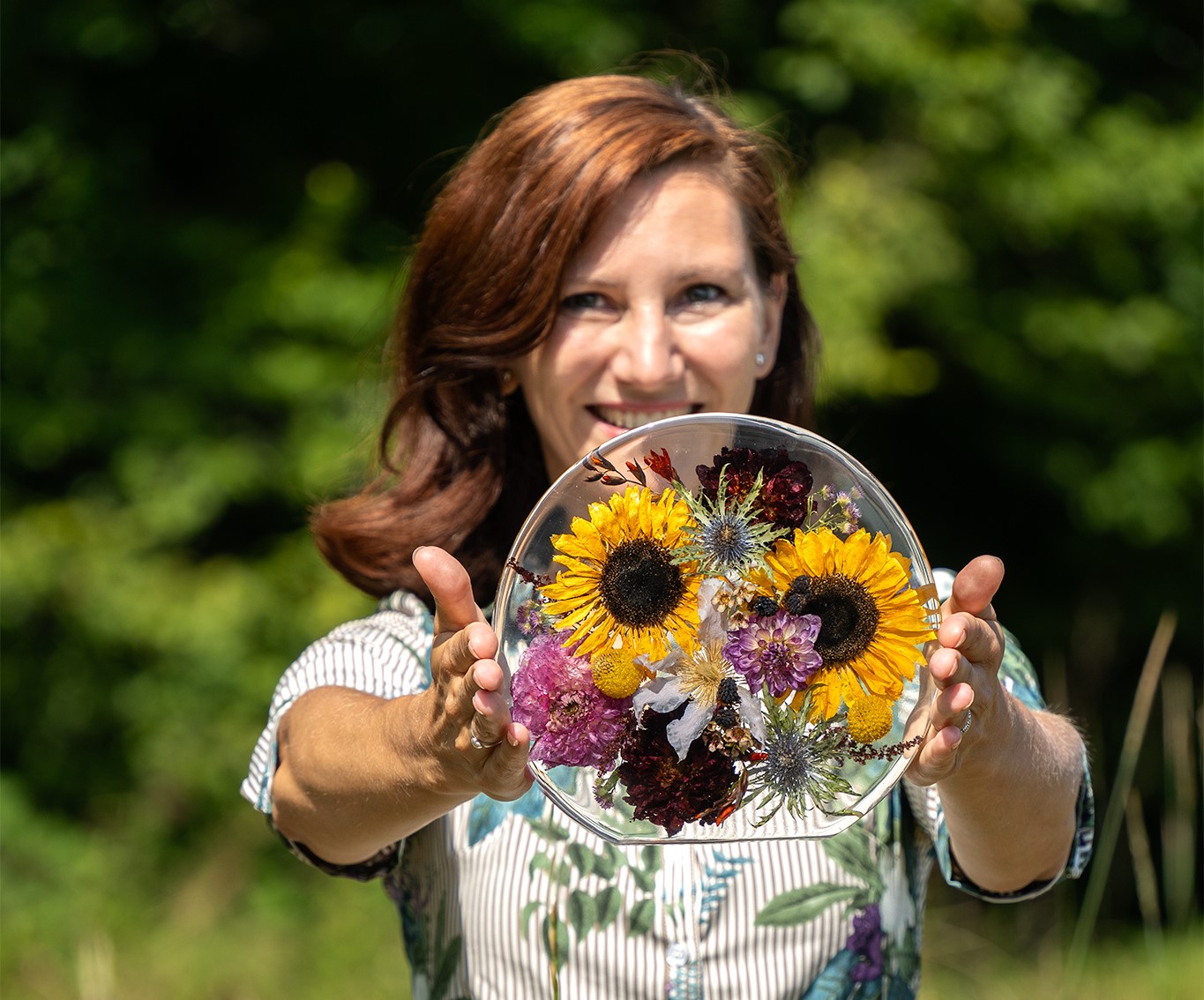 Nature ID svatební kytice zalitá v pryskyřici